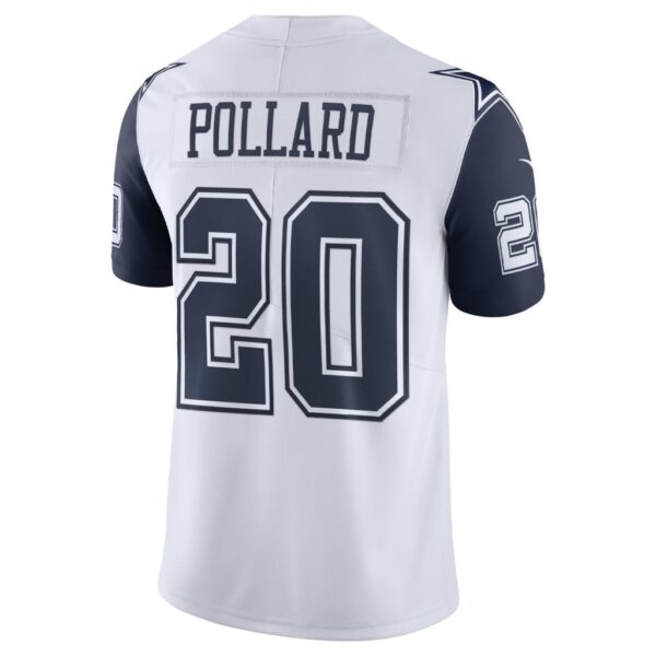 Men's Dallas Cowboys Tony Pollard Nike White Vapor Limited Jersey