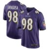 Men's Baltimore Ravens Tony Siragusa Nike Purple Game Retired Player Jersey