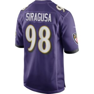 Men's Baltimore Ravens Tony Siragusa Nike Purple Game Retired Player Jersey