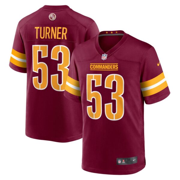 Men's Washington Commanders Trai Turner Nike Burgundy Player Game Jersey