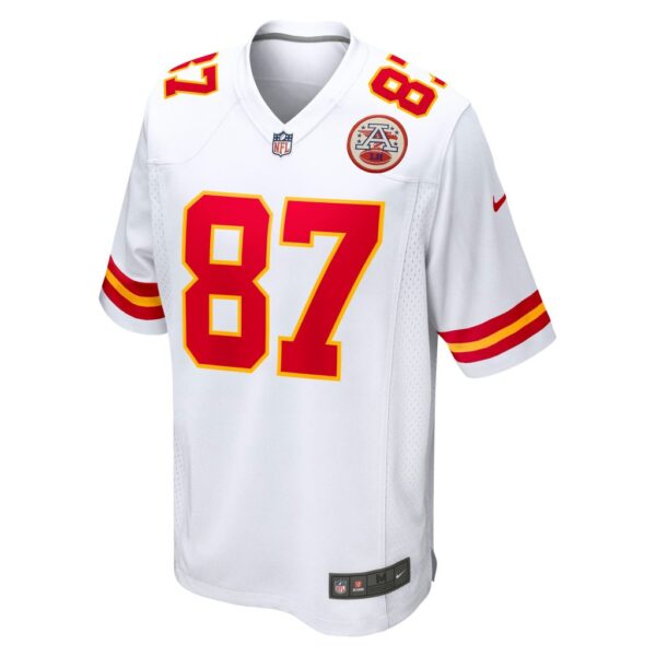 Men's Kansas City Chiefs Travis Kelce Nike White Player Game Jersey