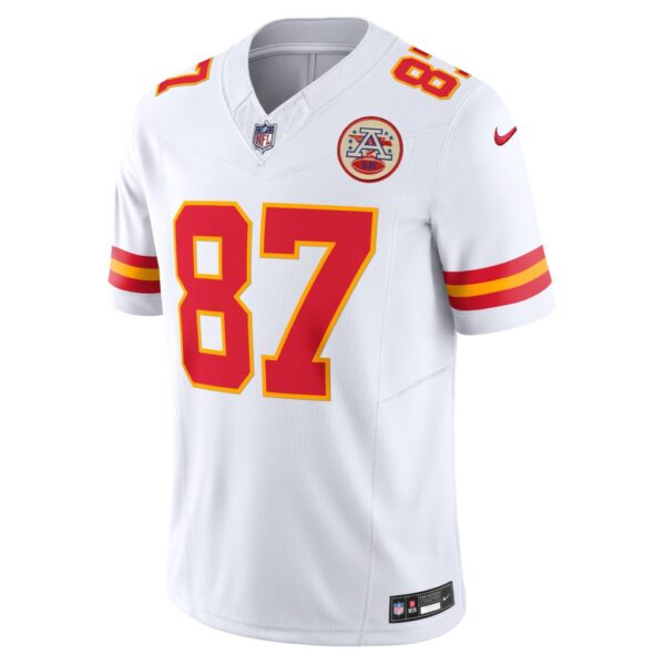 Men's Kansas City Chiefs Travis Kelce Nike White Vapor F.U.S.E. Limited Jersey