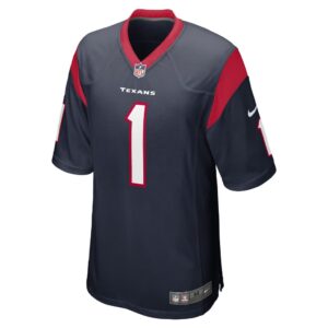 Men's Houston Texans Tremon Smith Nike Navy Team Game Player Jersey