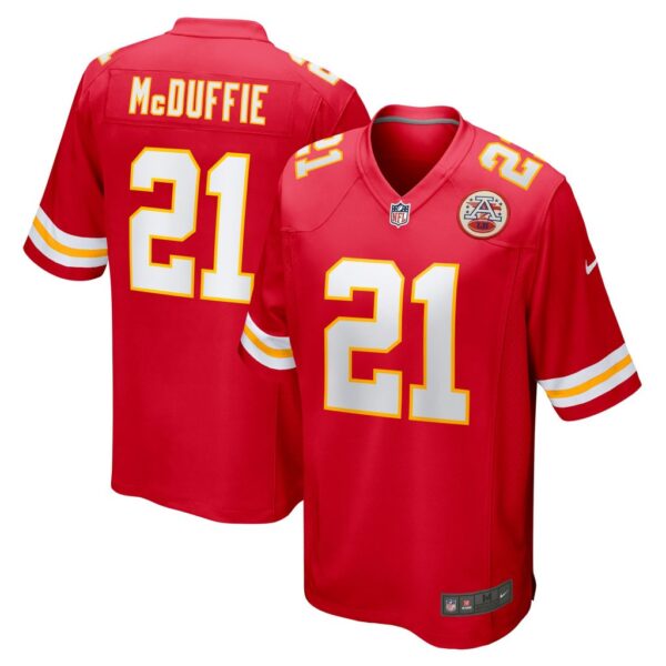 Men's Kansas City Chiefs Trent McDuffie Nike Red Game Player Jersey