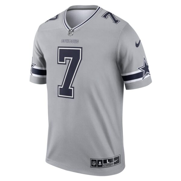 Men's Dallas Cowboys Trevon Diggs Nike Gray Inverted Legend Jersey