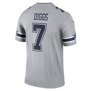 Men's Dallas Cowboys Trevon Diggs Nike Gray Inverted Legend Jersey