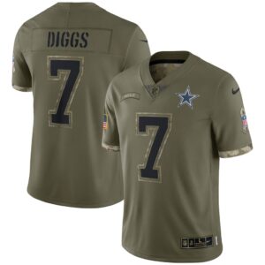 Men's Dallas Cowboys Nike Olive 2022 Salute To Service Limited Jersey