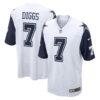 Men's Dallas Cowboys Trevon Diggs Nike White Alternate Game Jersey