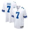 Men's Dallas Cowboys Trevon Diggs Nike White Game Jersey