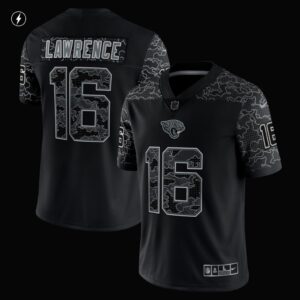 Men's Jacksonville Jaguars Trevor Lawrence Nike Black RFLCTV Limited Jersey