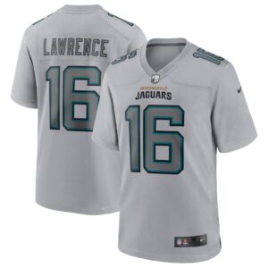 Men's Jacksonville Jaguars Trevor Lawrence Nike Gray Atmosphere Fashion Game Jersey