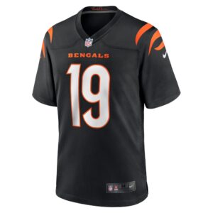 Men's Cincinnati Bengals Trevor Siemian Nike Black Team Game Jersey