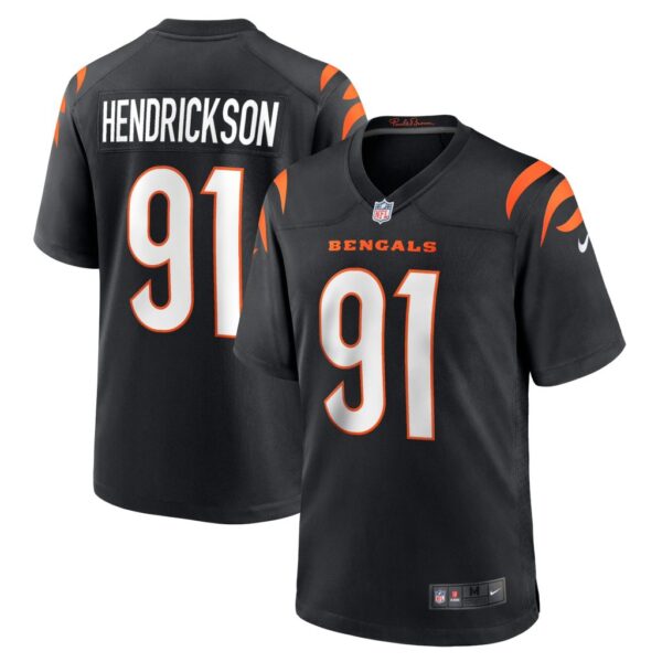 Men's Cincinnati Bengals Trey Hendrickson Nike Black Team Game Jersey