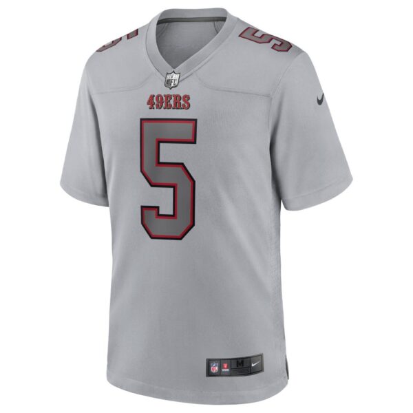 Men's San Francisco 49ers Trey Lance Nike Gray Atmosphere Fashion Game Jersey