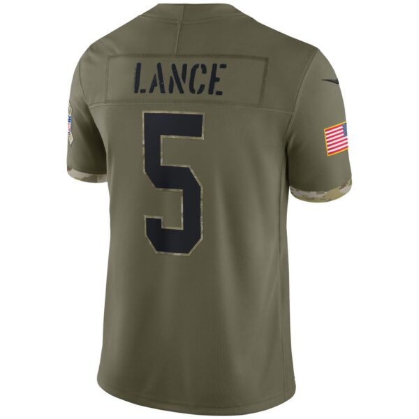 Men's San Francisco 49ers Nike Olive 2022 Salute To Service Limited Jersey