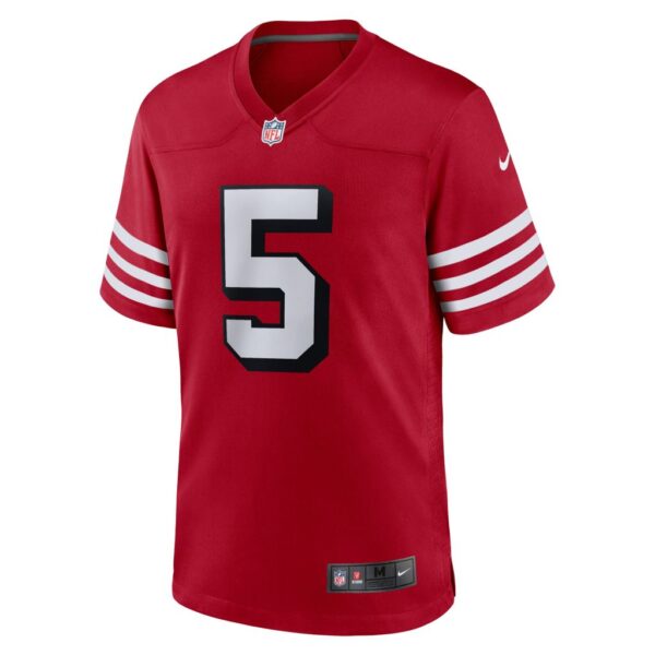 Men's San Francisco 49ers Trey Lance Nike Scarlet Alternate Game Player Jersey