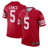 Men's San Francisco 49ers Trey Lance Nike Scarlet Legend Jersey