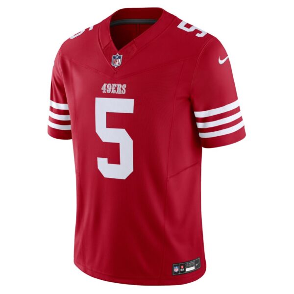 Men's San Francisco 49ers Trey Lance Nike Scarlet Vapor F.U.S.E. Limited Jersey