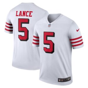 Men's San Francisco 49ers Trey Lance Nike White Alternate Legend Jersey