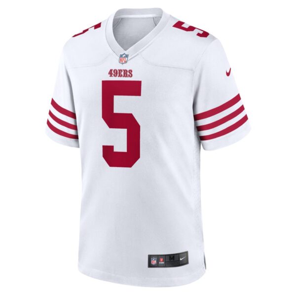 Men's San Francisco 49ers Trey Lance Nike White Team Game Jersey