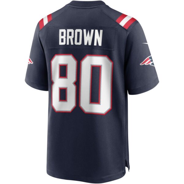 Men's New England Patriots Troy Brown Nike Navy Game Retired Player Jersey