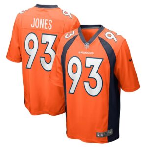 Troy Jones Denver Broncos Nike Game Jersey - Orange