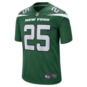 Men's New York Jets Ty Johnson Nike Gotham Green Game Jersey