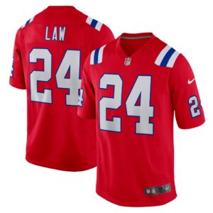 Men's New England Patriots Ty Law Nike Red Retired Player Alternate Game Jersey