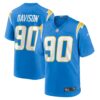 Men's Los Angeles Chargers Tyeler Davison Nike Powder Blue Home Game Player Jersey