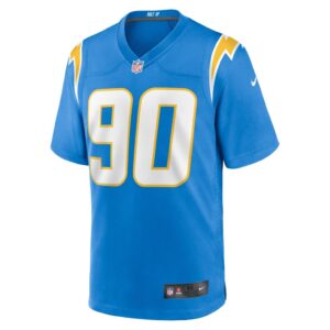 Men's Los Angeles Chargers Tyeler Davison Nike Powder Blue Home Game Player Jersey