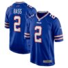 Men's Buffalo Bills Tyler Bass Nike Royal Game Player Jersey