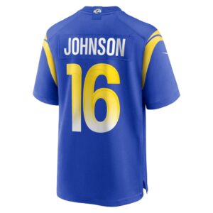 Tyler Johnson Los Angeles Rams Nike Team Game Jersey - Royal