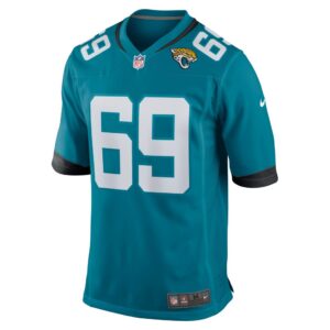 Men's Jacksonville Jaguars Tyler Shatley Nike Teal Game Jersey