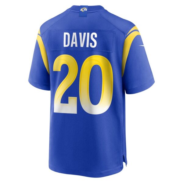 Men's Los Angeles Rams Tyon Davis Nike Royal Home Game Jersey