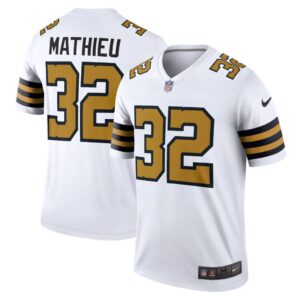 Men's New Orleans Saints Tyrann Mathieu Nike White Legend Jersey