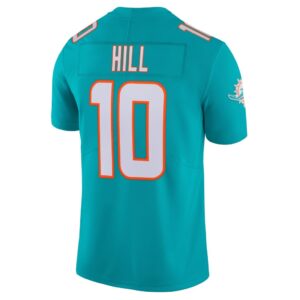 Men's Miami Dolphins Tyreek Hill Nike Aqua Team Vapor Limited Jersey