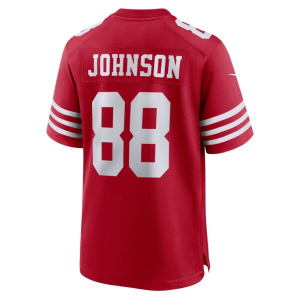 Men's San Francisco 49ers Tyron Johnson Nike Scarlet Team Game Jersey