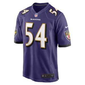 Men's Baltimore Ravens Tyus Bowser Nike Purple Game Player Jersey