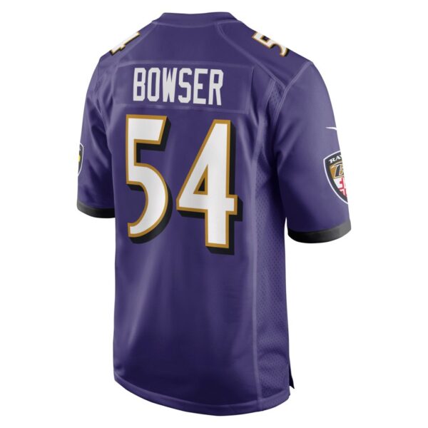 Men's Baltimore Ravens Tyus Bowser Nike Purple Game Player Jersey