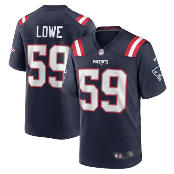 Vederian Lowe New England Patriots Nike Team Game Jersey - Navy