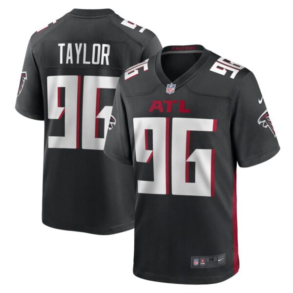 Men's Atlanta Falcons Vincent Taylor Nike Black Game Player Jersey