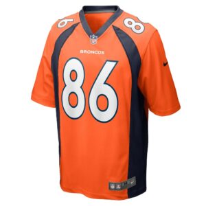 Men's Denver Broncos Vyncint Smith Nike Orange Game Player Jersey