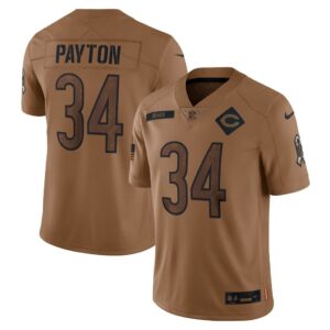 Walter Payton Chicago Bears Nike 2023 Salute To Service Retired Player Limited Jersey - Brown