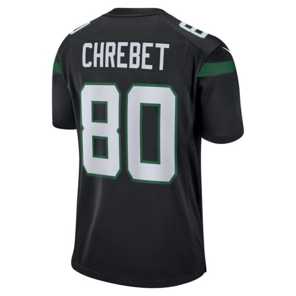 Men's New York Jets Wayne Chrebet Nike Black Retired Player Jersey