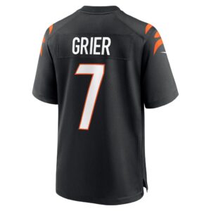 Will Grier Cincinnati Bengals Nike Team Game Jersey - Black