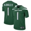 Men's New York Jets Will McDonald IV Nike Gotham Green 2023 NFL Draft First Round Pick Game Jersey