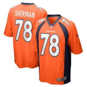 William Sherman Denver Broncos Nike Team Game Jersey - Orange