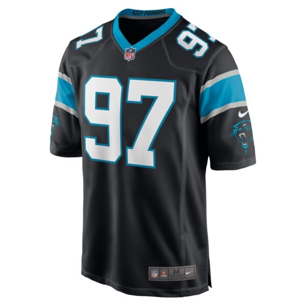 Men's Carolina Panthers Yetur Gross-Matos Nike Black Player Game Jersey