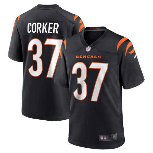 Men's Cincinnati Bengals Yusuf Corker Nike Black Game Player Jersey