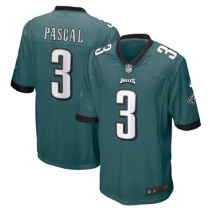 Men's Philadelphia Eagles Zach Pascal Nike Green Game Jersey